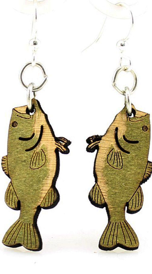 Load image into Gallery viewer, Bass Fish Earrings # 1188

