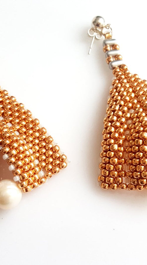 Load image into Gallery viewer, Rose Gold &amp; Freshwater Pearl

