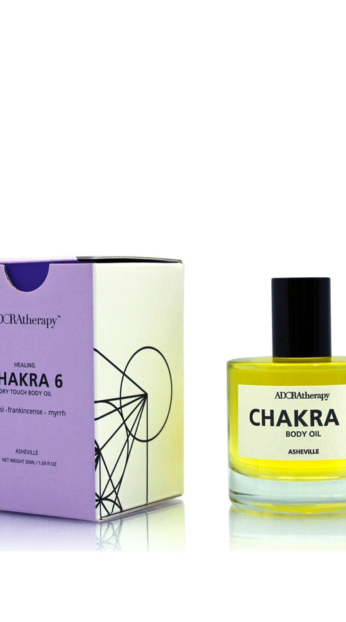 Load image into Gallery viewer, Chakra Dry Touch Healing Body Oil Number 6
