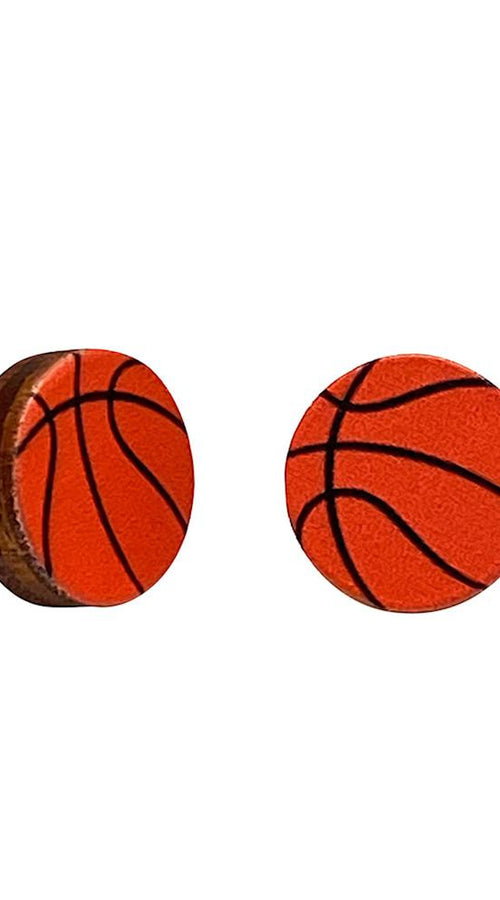 Load image into Gallery viewer, Basketball Stud Earrings #3094
