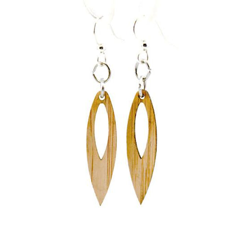 Load image into Gallery viewer, Pointed Drop Bamboo Earrings #993
