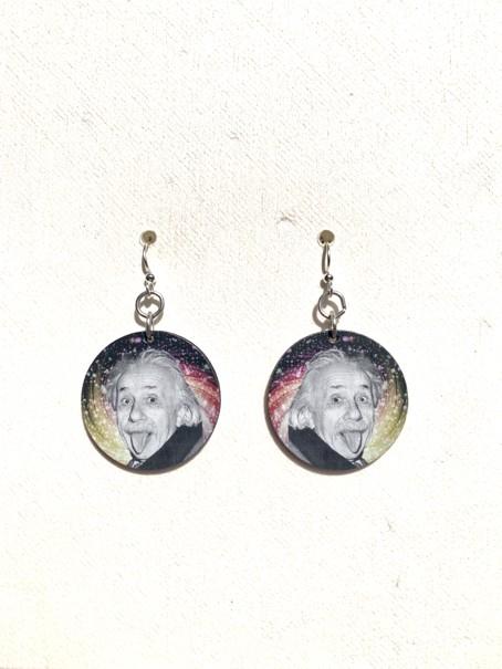 Load image into Gallery viewer, Funny Albert Einstein Earrings #T008

