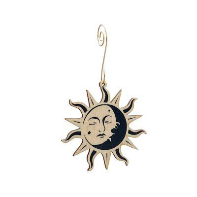 Load image into Gallery viewer, Sun Moon Ornament #T054
