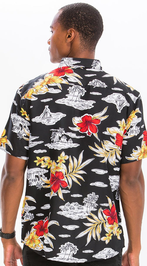 Load image into Gallery viewer, HAWAIIAN BUTTON DOWN SHIRT
