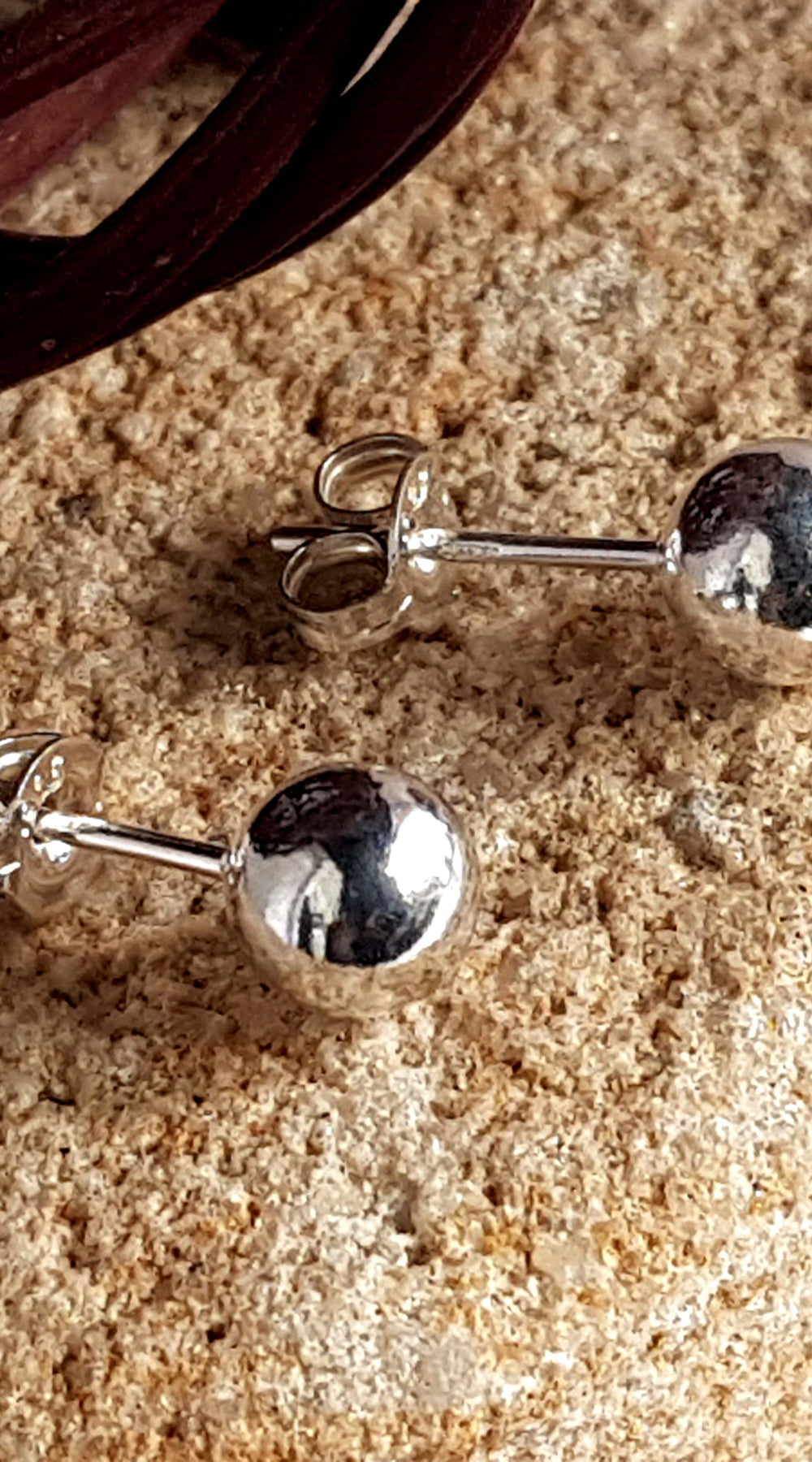 Quality Sterling Silver 6 mm Ball Stud Earrings