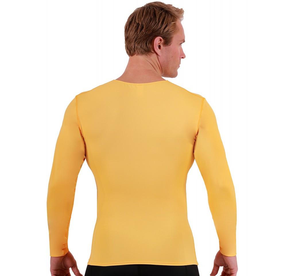 i.s.pro usa long sleeve active wear medium compression v-neck -