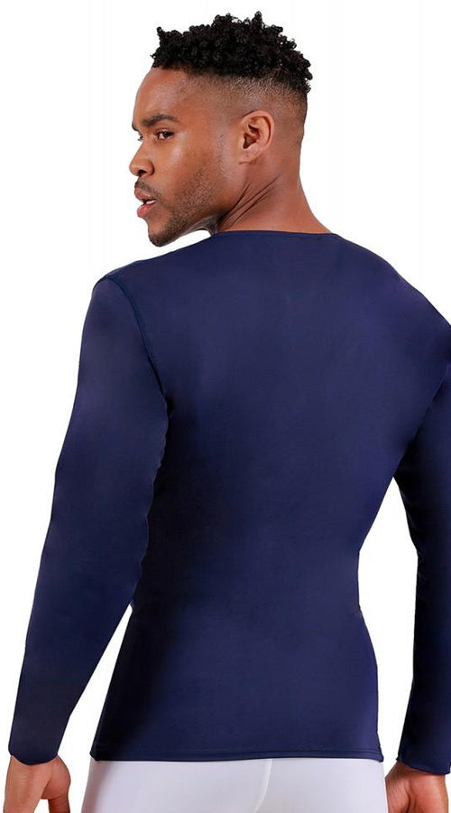 Load image into Gallery viewer, i.s.pro usa long sleeve active wear medium compression v-neck -
