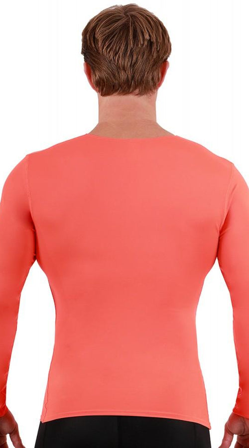 Load image into Gallery viewer, i.s.pro usa long sleeve active wear medium compression v-neck -
