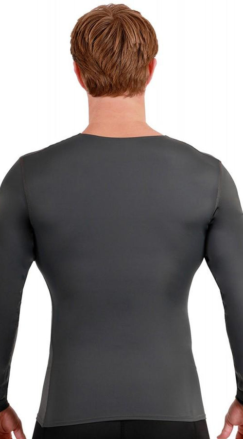 Load image into Gallery viewer, i.s.pro usa long sleeve active wear medium compression v-neck -
