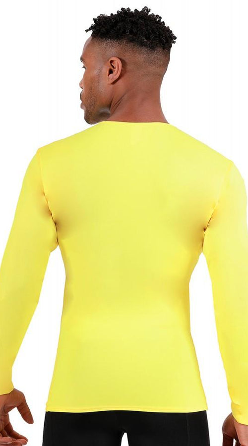 Load image into Gallery viewer, i.s.pro usa long sleeve active wear medium compression v-neck -
