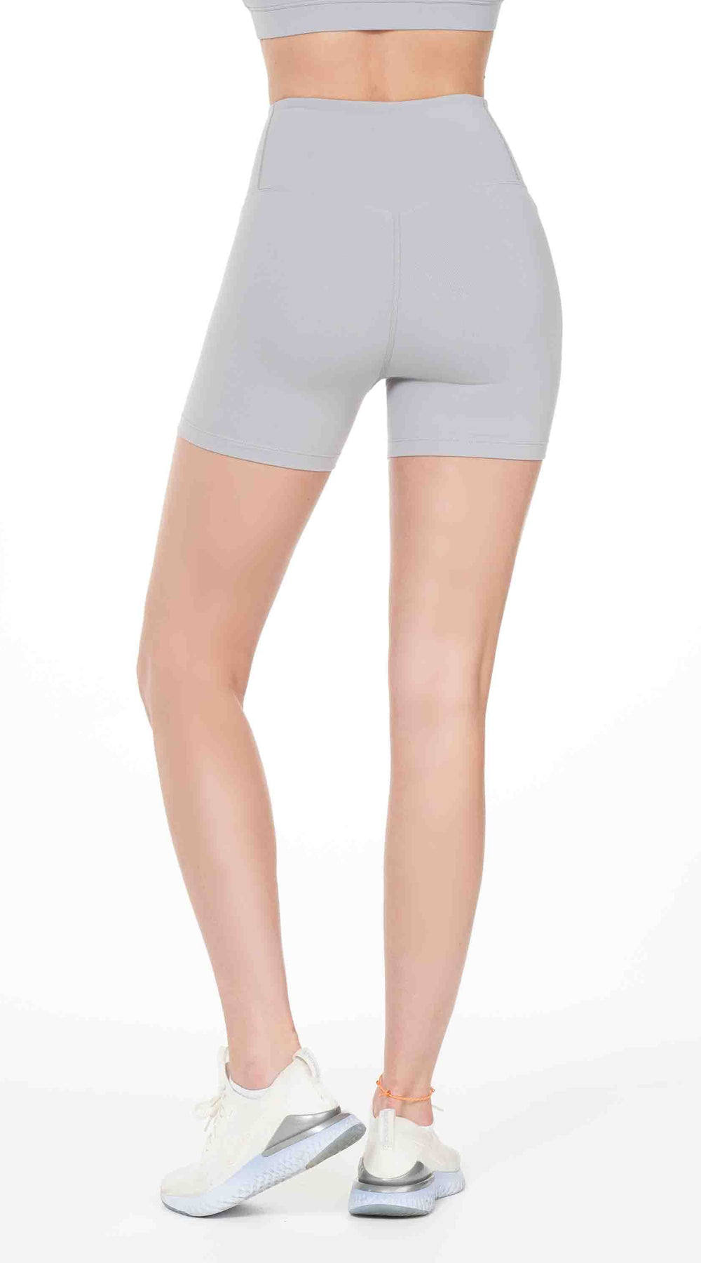 hybrid cloudlux shorts high waist (tight) - stone grey