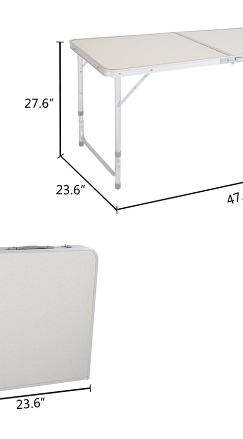 Load image into Gallery viewer, 120 x 60 x 70 4ft portable multipurpose folding table
