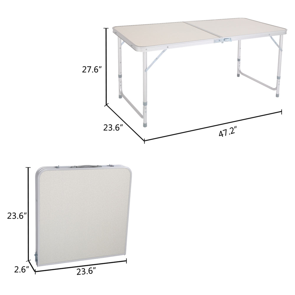 120 x 60 x 70 4ft portable multipurpose folding table