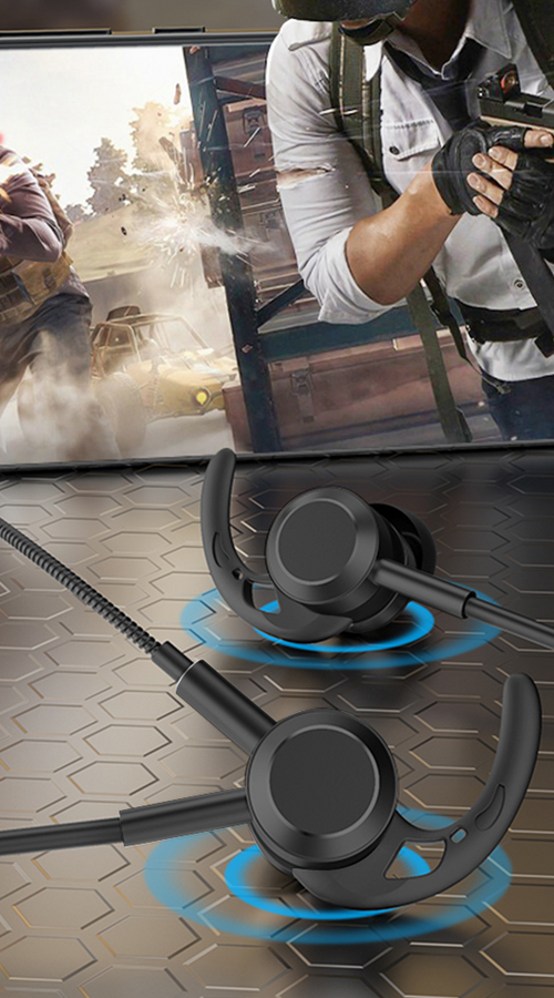 Load image into Gallery viewer, In-Ear Bass Metal Wired Gaming Earphones with Mic
