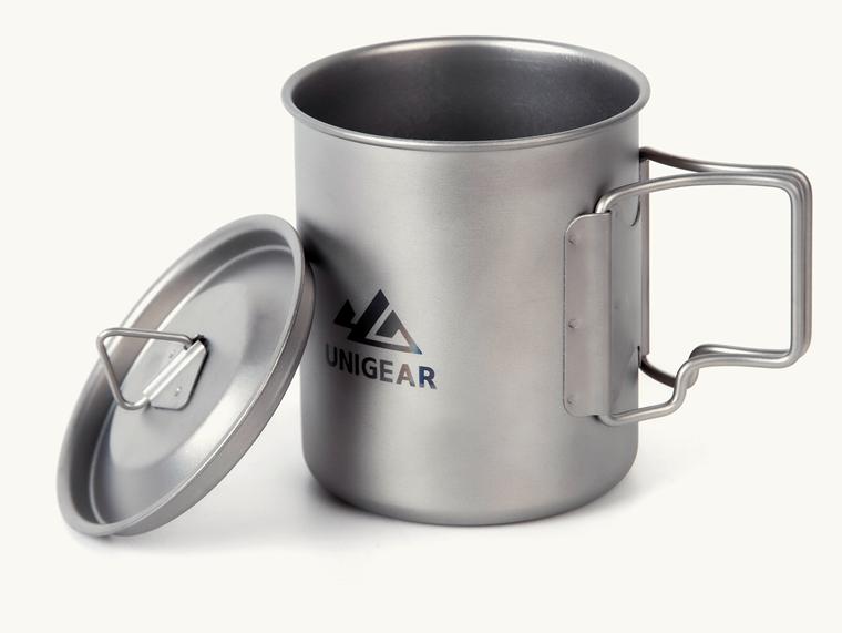 100% titanium camping cup 450ml