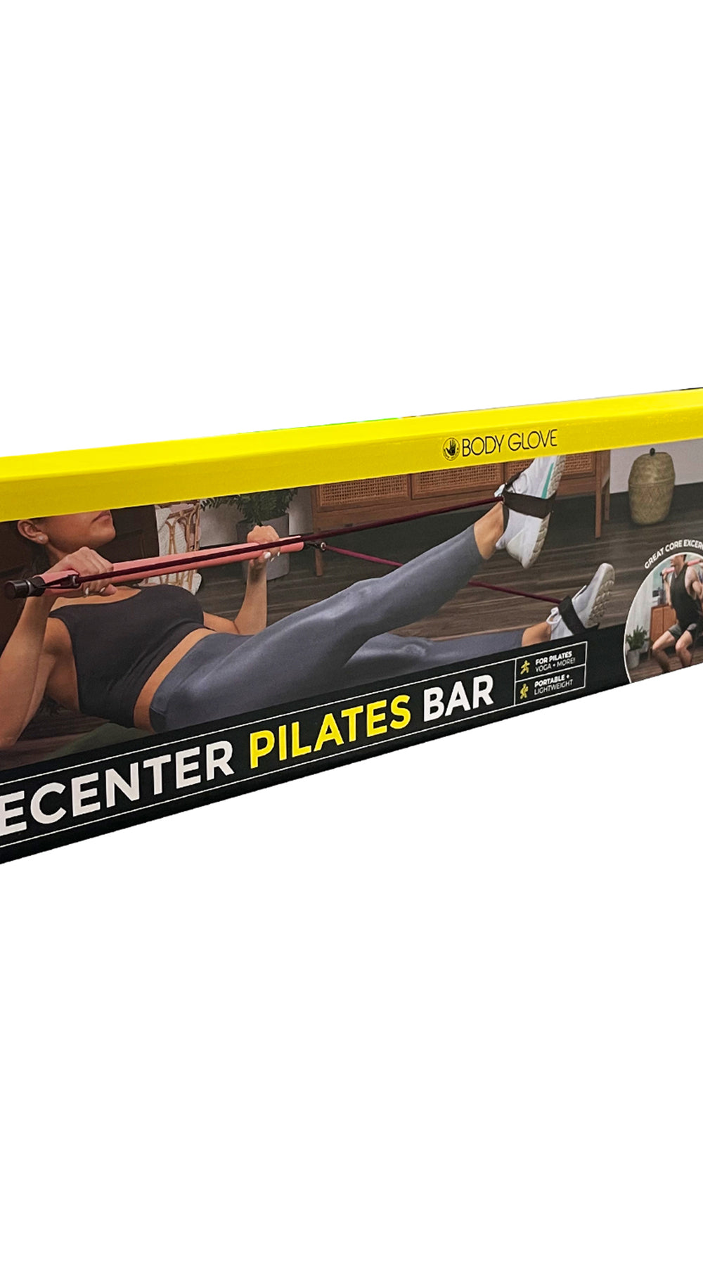 body glove pilates bar stick resistance band portable gym
