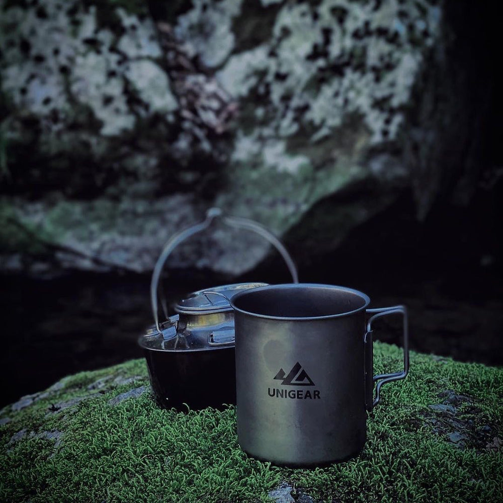 100% titanium camping cup 450ml