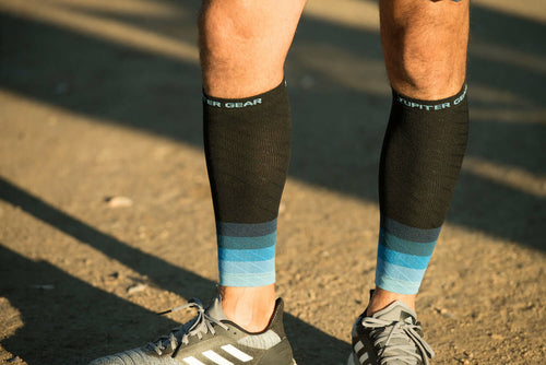 Load image into Gallery viewer, endurance compression calf &amp; leg sleeve for running and hiking 14in - 19in calf (l/xl)
