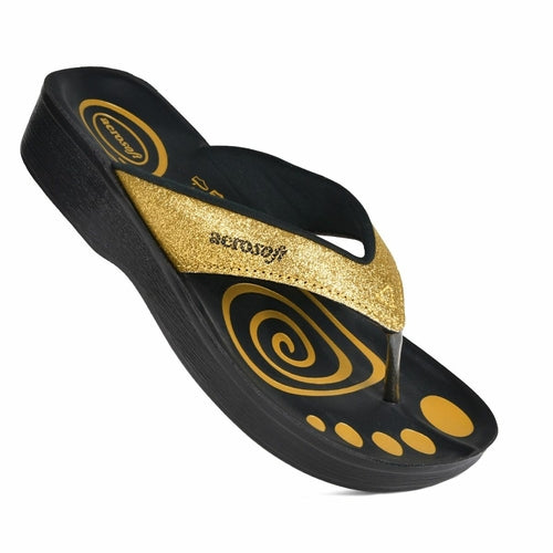Load image into Gallery viewer, Aerosoft Women’s Gliterrati Casual Summer Thong Sandals
