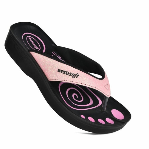 Load image into Gallery viewer, Aerosoft Women’s Gliterrati Casual Summer Thong Sandals
