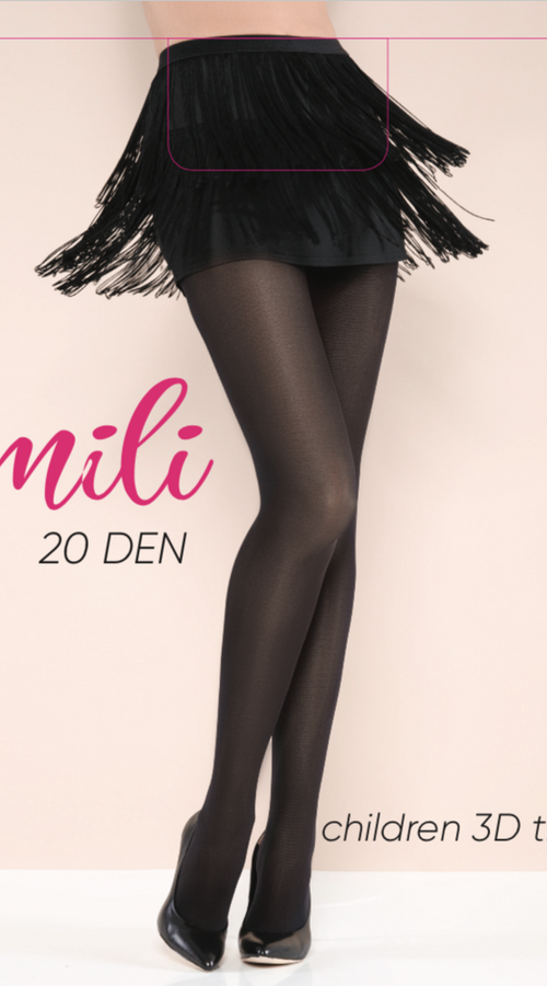 Load image into Gallery viewer, emili 20 den black tights for girls
